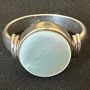 925 Sterling Opal Modern Ring